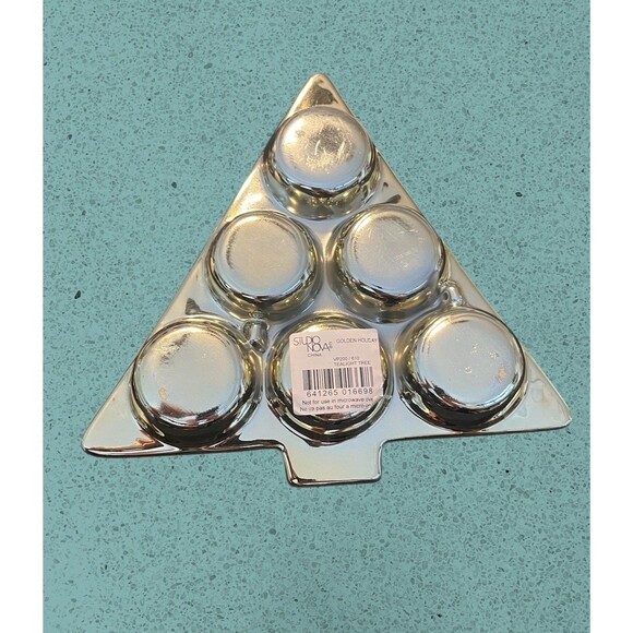 Christmas Tree Decor Lot 3 -  Tealight Holders Vintage Solid Brass Trivet - Picture 3 of 10